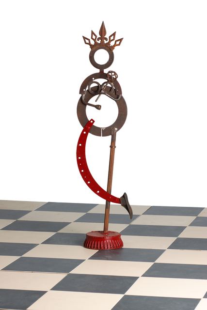 Marvin Avenue Chess Club: sculpture by Hardy Jones