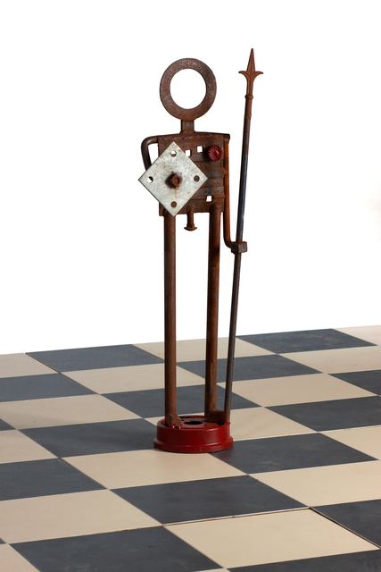 Marvin Avenue Chess Club: sculpture by Hardy Jones