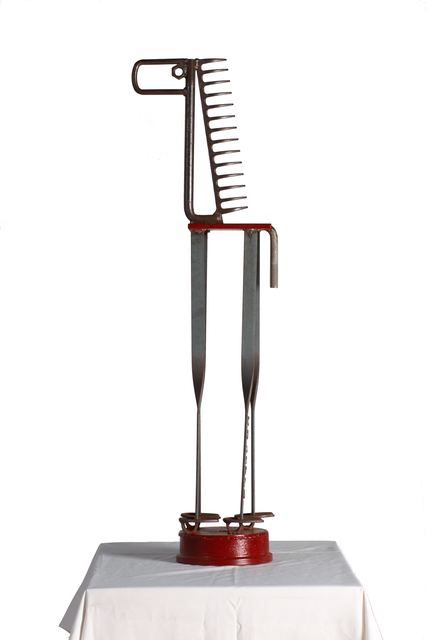 Marvin Avenue Chess Club: sculpture by Hardy Jones