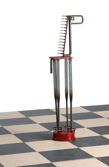 Marvin Avenue Chess Club: sculpture by Hardy Jones